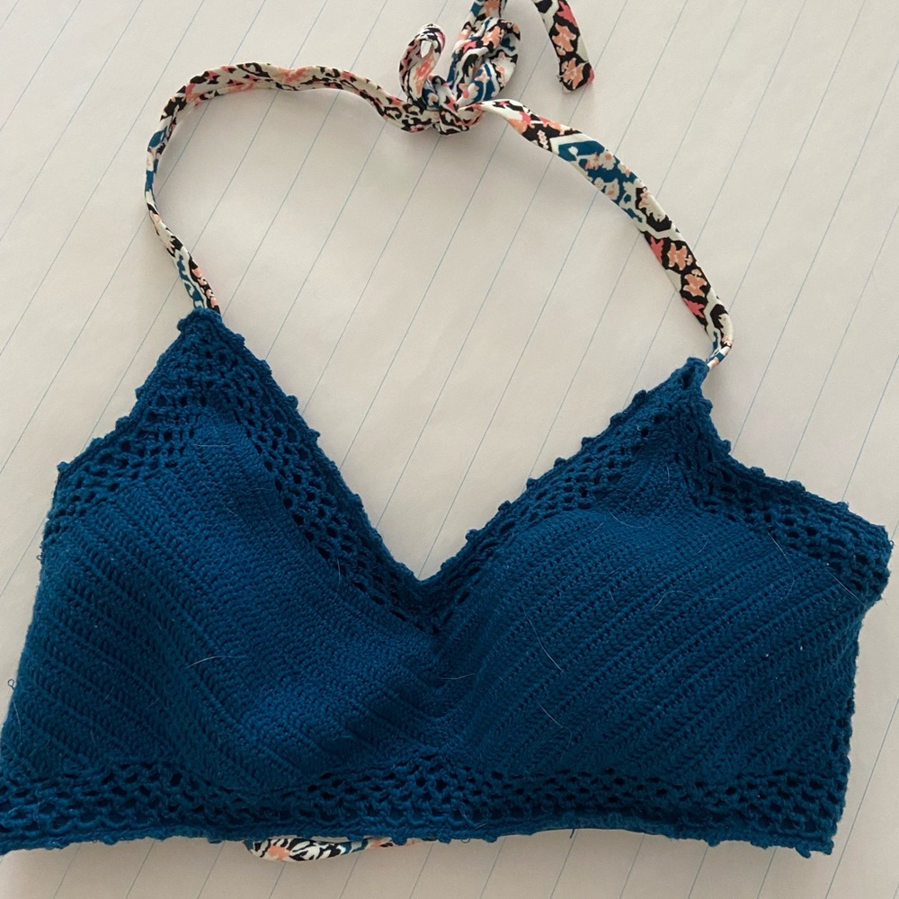 Swim top D/DD navy